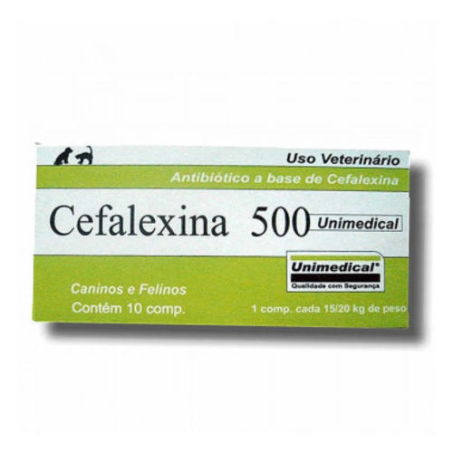 Cefalexina 500 Mg Antibiótico Unimedical 10 Comprimidos
