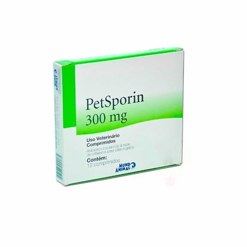 Cefalexina Petsporin 300mg 12 Comprimidos