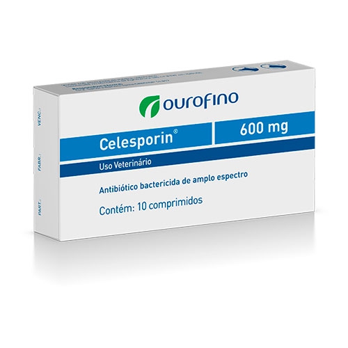 Celesporin 600mg C/ 10 Comprimidos - Ourofino