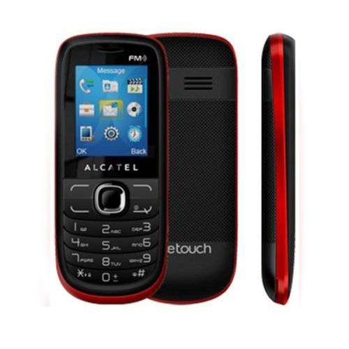Celular Alcatel One Touch Radio Fm , Mp3, Dual Sim - 316g - Preto/Vermelho