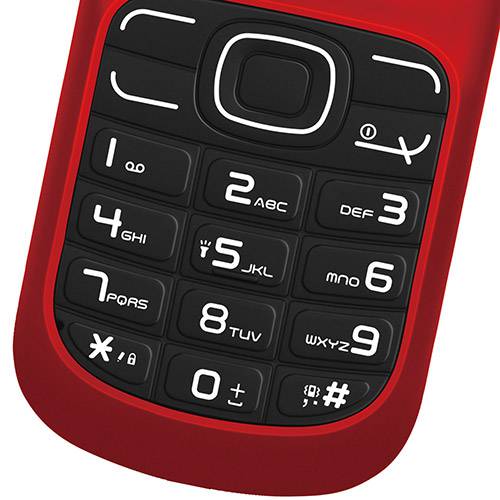 Celular Alcatel OT-217 Desbloqueado. Vermelho. Dual Chipe Memória Interna 1.8MB