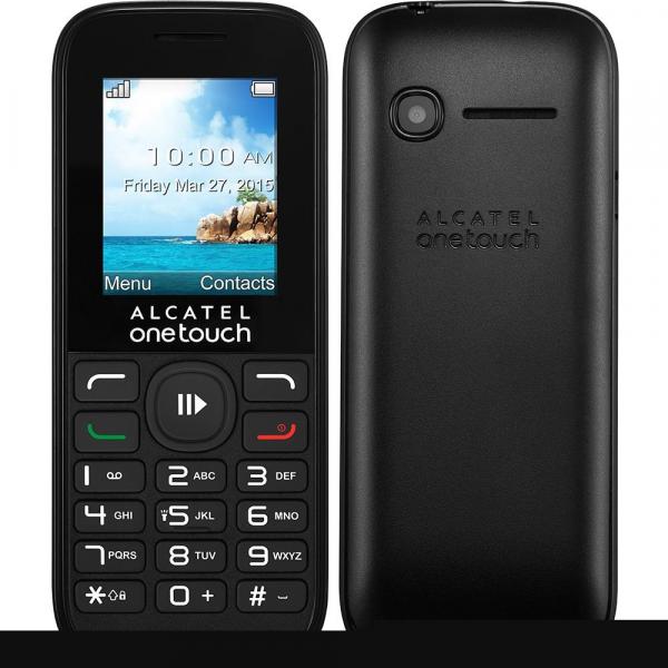 Celular Alcatel OT1050 Dual Chip, Preto, Câmera, Rádio FM