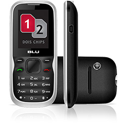 Celular Blu Click Lite, GSM, Cinza, Dual Chip - Câmera VGA, MP3 Player, Rádio FM