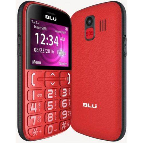 Celular Blu Joy J010 Dual Sim 2g Tela 2.4"Câm.Vga Tecla Sos - Vermelho