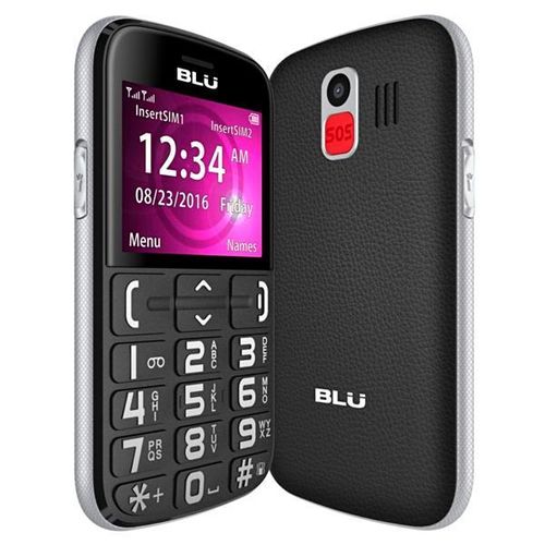 Celular Blu Joy J011 Dual Sim Preto para Idosos com Espaço para Micro Sd Armazenamento Essencial