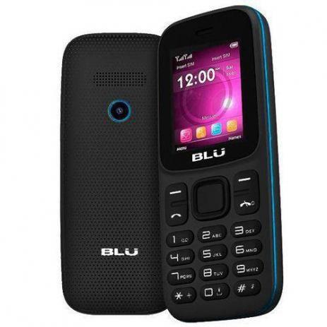Celular BLU Z5 Z212 Dual SIM Tela de 1.8" Câmera VGA/Rádio FM - Preto/Azul