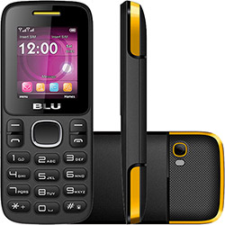 Celular Blu Zoey Desbloqueado Preto-Amarelo 24MB