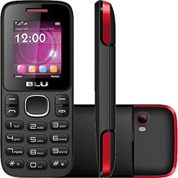 Celular Blu Zoey Desbloqueado Preto-Vermelho 24MB