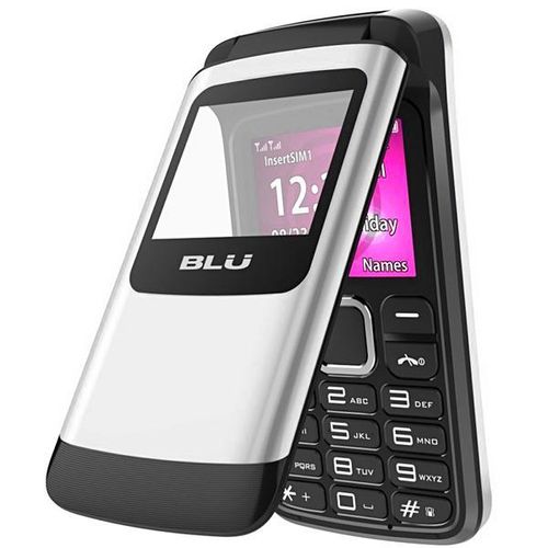 Celular BLU Zoey Flex 3G Z170L Dual SIM 124MB Tela de 1.8” Câmera VGA - Branco/Pret