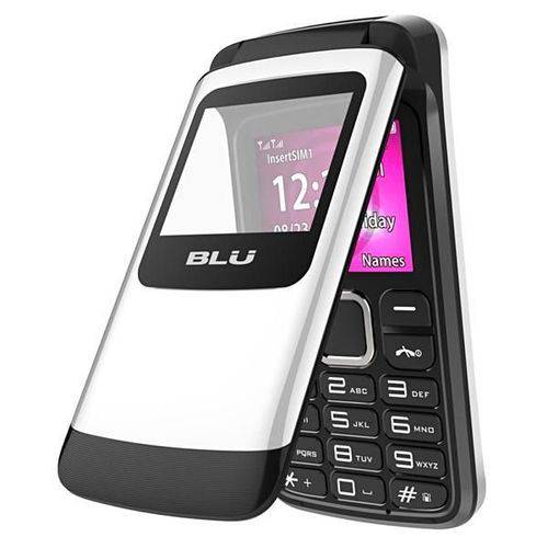 Celular BLU Zoey Flex Z130 Dual SIM Tela de 1.8" VGA - Branco/Preto