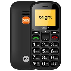 Celular Bright Senior Dual Chip, Botão SOS, Bluetooth 3.0, Radio Fm