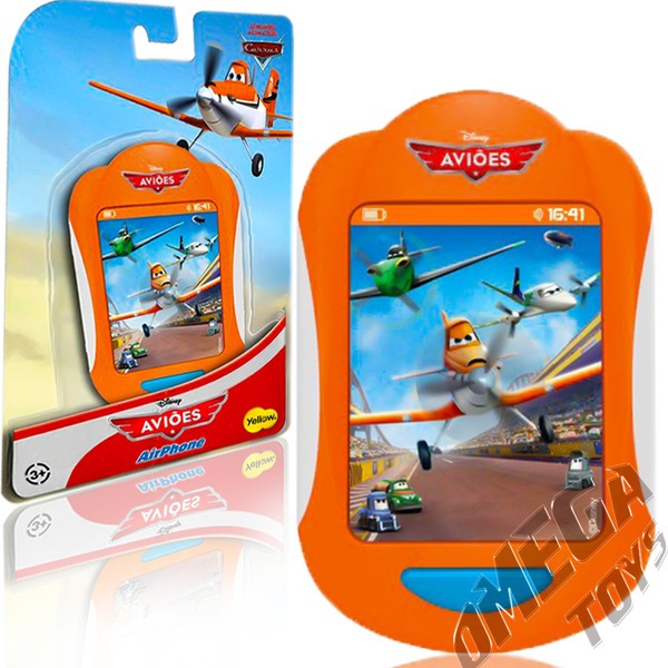Celular de Brinquedo Airphone Aviões Disney - Yellow