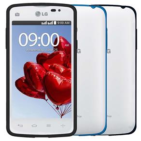 Celular Desb. LG L50 Dual TV Branco com Tela de 4”, Dual Chip, TV Digital, Android 4.4, Câm.5MP, Processador Dual Core 1.3GHz e 2 Cases Colorido