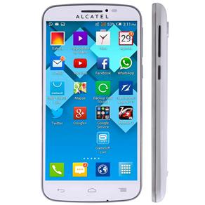 Celular Desbloqueado Alcatel One Touch Pop C7 Branco com Tela 5”, Dual Chip, Câmera 8MP, Android 4.2, 3G e Processador Quad Core de 1.3 Ghz