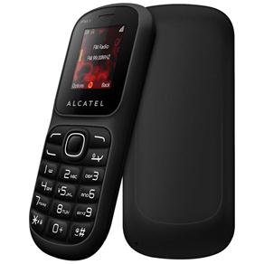 Celular Desbloqueado Alcatel OT217 Preto com Dual Chip e Rádio FM