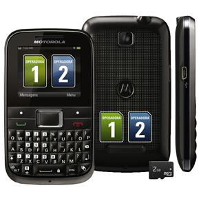 Tudo sobre 'Celular Desbloqueado Claro Motorola EX109 Motokey Mini Cinza C/ Câmera 2MP, Dual Chip, Mp3, FM, Bluetooth, Fone de Ouvido e Cartão de 2GB'