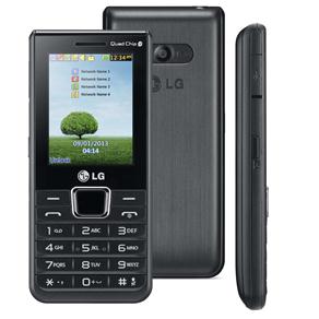 Celular Desbloqueado LG A395 Preto com Quadri Chip, Câmera 1.3MP, MP3, Rádio FM, Bluetooth, Fone e Cartão 2GB