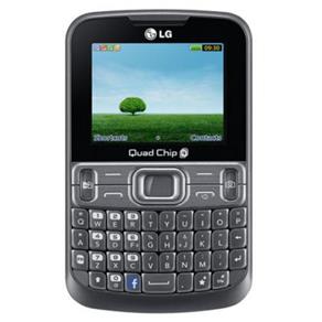 Celular Desbloqueado LG C299 Prata com Quad Chip, Teclado Qwerty, Camera VGA, Radio FM