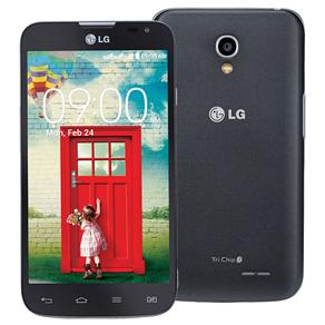 Celular Desbloqueado LG L70 Tri D340 Preto com Tela de 4,5”, Tri Chip, Android 4.4, Câmera 8MP e Processador Dual-Core 1.2 GHz