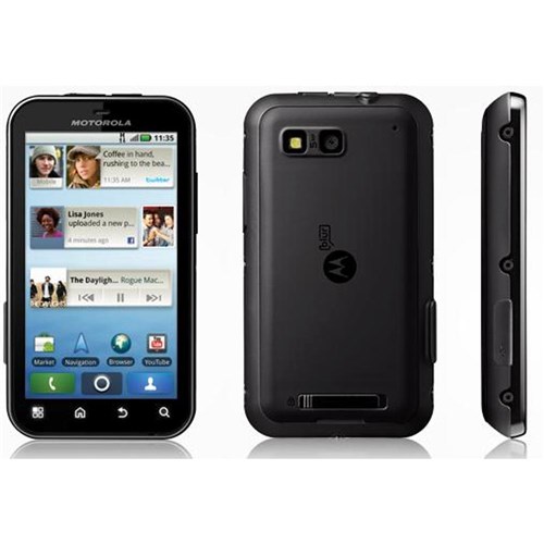 Tudo sobre 'Celular Desbloqueado Motorola Mb525 Defy Preto Com Câmera 5mp, 3g, Gps, Wi-Fi, Android 2.1, Fm, Mp3'
