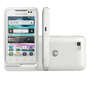 Celular Desbloqueado Motorola MOTOSMART ME XT305 Branco Dual Chip com Câmera 2MP, Android 2.3, MP3/FM, 3G, GPS, Wi-Fi, Bluetooth e Cartão 4GB - Tim