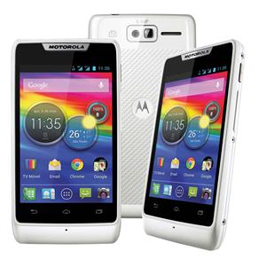 Celular Desbloqueado Motorola RAZR™ D1 Branco com TV, Dual Chip, Processador de 1.0GHz, Android 4.1, Câmera 5MP, 3G, WiFi, Bluetooth e Serviços Google