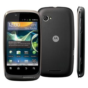 Celular Desbloqueado Motorola Spice XT531 Titânio com Câmera 5MP, Android, Touch Screen, MP3, Rádio FM, 3G, GPS, Wi-Fi, Bluetooth, Fone e Cartão 2GB