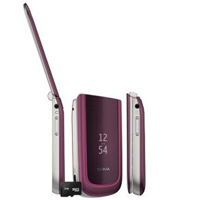 Celular Desbloqueado Nokia 3710 Roxo C/ Câmera 3.2 MP, Bluetooth, Rádio FM, MP3 e Fone de Ouvido e Cartão de 2GB