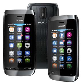 Celular Desbloqueado Nokia Asha 310 Preto com Dual Chip, Câmera 2MP, Touch Screen, Wi-Fi, Bluetooth, Rádio FM, MP3, Fone de Ouvido e Cartão 2GB - Tim