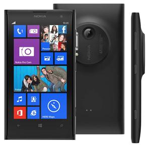 Celular Desbloqueado Nokia Lumia 1020 Preto com Windows Phone 8, Tela 4.5”, Processador 1.5GHz Dual Core, Câmera 41MP, 3G, 4G, Wi-Fi e Bluetooth