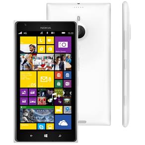 Celular Desbloqueado Nokia Lumia 1520 Branco com Tela 6”, Windows Phone 8, Processador 2.2GHz Quad Core, Câmera 20MP, 3G/4G, Wi-Fi e NFC
