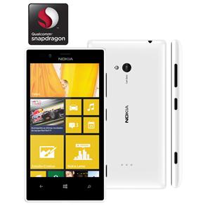 Celular Desbloqueado Nokia Lumia 720 Branco com Windows Phone 8, Tela de 4,3”, Câm. 6,7MP, 3G e Processador Qualcomm Snapdragon™ S4 Dual Core de 1 GHz