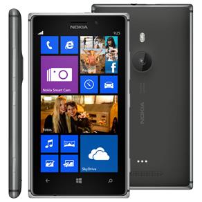 Celular Desbloqueado Nokia Lumia 925 Preto com Windows Phone 8, Tela 4.5”, Processador 1.5GHz Dual Core, Câmera 8.7MP, 3G, 4G, Wi-Fi e Bluetooth - Tim