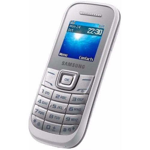 Celular Desbloqueado Samsung E1207 Branco com Dual Chip, Viva-Voz, Rádio Fm e Fone de Ouvido