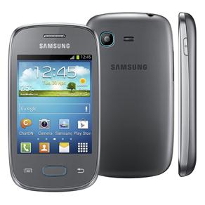 Celular Desbloqueado Samsung Galaxy Pocket Neo Prata GT-S5310 com Android 4.1, Wi-Fi, 3G, GPS, Câmera 2MP, FM, MP3 e Bluetooth + Duas Capas - Oi