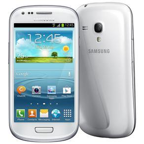 Celular Desbloqueado Samsung Galaxy S III Mini Branco C/ Tela 4", Câmera 5MP + VGA Frontal, Android 4.1, 3G, Processador Dual-Core, Wi-Fi e GPS