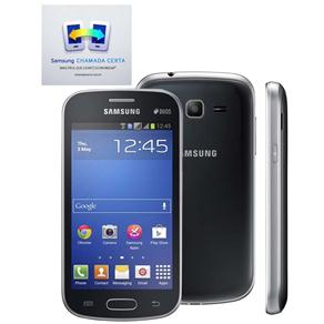 Celular Desbloqueado Samsung Galaxy Trend Lite Duos Preto com Tela de 4", Dual Chip, Android 4.1 , Câmera 3MP, 3G, Wi-Fi e Processador de 1 Ghz