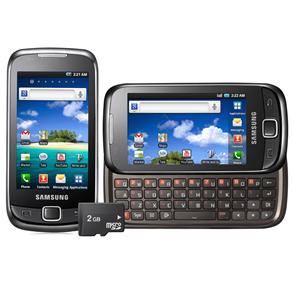 Tudo sobre 'Celular Desbloqueado Samsung I5510 Galaxy 551 Preto QWERTY, Android 2.2, Wi-Fi, 3G, Câmera 3.2, GPS, MP3, Rádio FM, Touchscreen, Fone e Cartão 2GB'