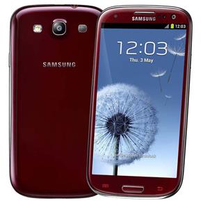 Celular Desbloqueado Samsung I9300 Galaxy S III Vermelho C/ Tela 4.8", Câm. 8MP + 1.9MP Frontal, Android 4.0,3G, Processador Quad-Core e Wi-Fi - Oi