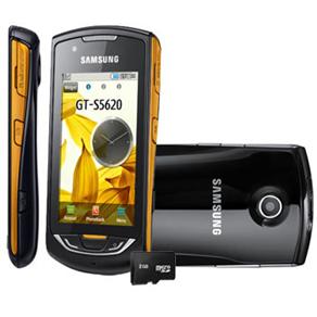 Celular Desbloqueado Samsung S5620 Star 3G Touch C/ Câmera 3.2MP, GPS, MP3 Player, Rádio FM, Wireless, Bluetooth e Cartão 2GB