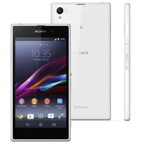Celular Desbloqueado Sony Xperia Z1 Branco com Tela 5", Câmera 20.7MP, Processador Quad-Core 2.2GHz, 3G/4G (LTE) e Android 4.2