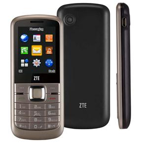 Celular Desbloqueado ZTE G R228 Preto/Prata Dual Chip C/ Câmera 1.3MP, Bluetooth, Rádio FM, e Fone de Ouvido