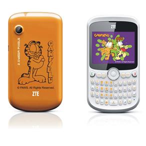 Celular Desbloqueado ZTE R260 Branco/Laranja com Teclado Qwerty, Dual Chip, Câmera 2.0MP, MP3 Player e Bluetooth