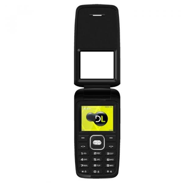 Celular DL YC330, Flip, Dual Chip, Câmera Digital, Rádio FM, MP3, Micro SD, Bateria de Longa Duração