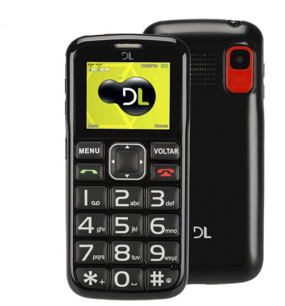 Celular DL YC110 - Dual SIM, Tela 1.8, Radio FM, Exclusiva Função SOS e Bateria de Longa Duração