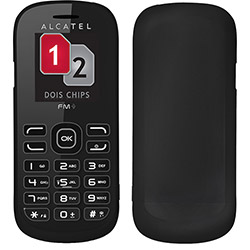 Celular Dual Chip Alcatel One Touch 228 Desbloqueado Oi Cinza