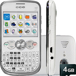 Celular Dual Chip Desbloqueado CCE QW35 Branco - Câmera Wi-Fi e Cartão 4GB