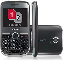 Celular Huawei G6608 Desbloqueado, Preto, Dual Chip, Câmera 3.2MP, Wi-Fi e Memória Interna 350KB