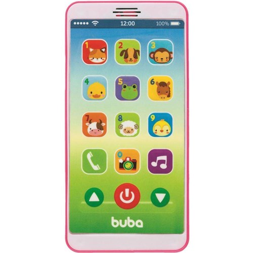 Celular Infantil Baby Phone - Rosa - Buba Toys