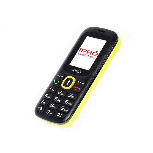 Celular IPro I3100 Dual Sim com Tela de 1.8" Vga - Preto/Amarelo